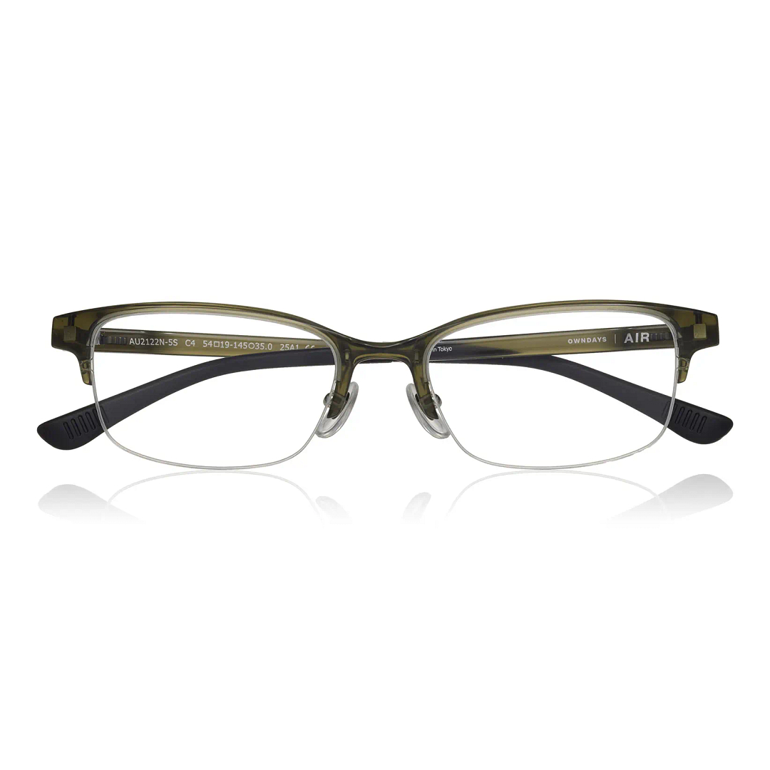 OWNDAYS | AIR Khaki Half Rim Browline right side